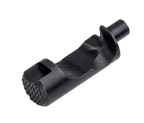 Il rilascio del caricatore per il telaio VF Target di Volquartsen offre una rapida e sicura espulsione dei caricatori, migliorando l'efficienza e la maneggevolezza.